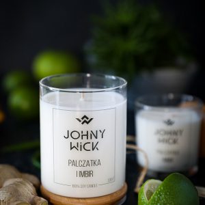 sojowa świeca zapachowa palczatka i imbir