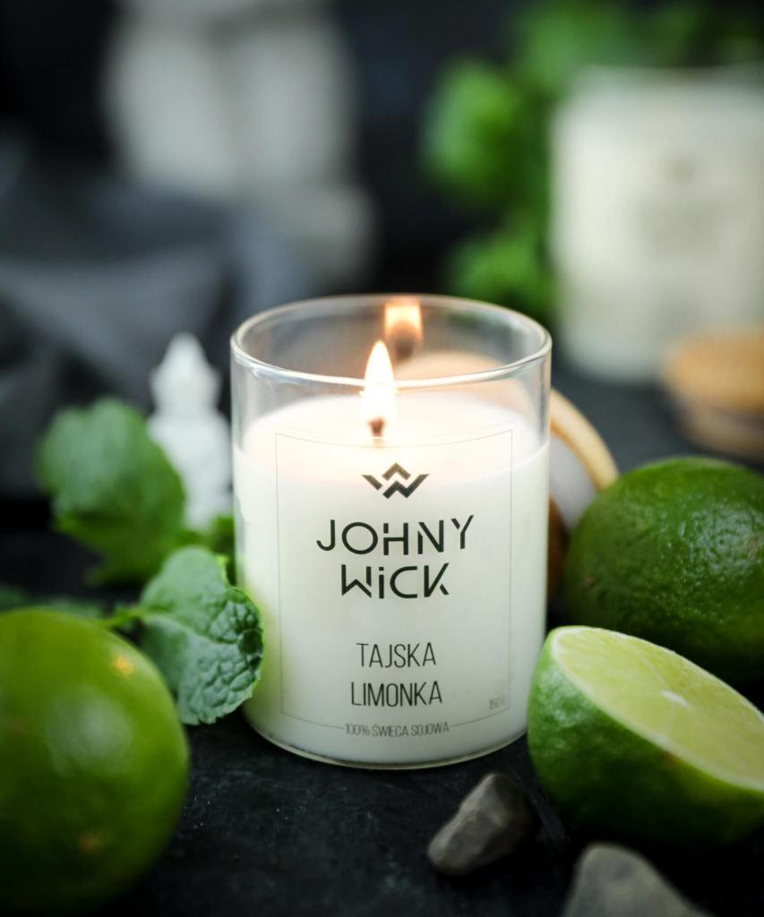 świeca sojowa tajska limonka
