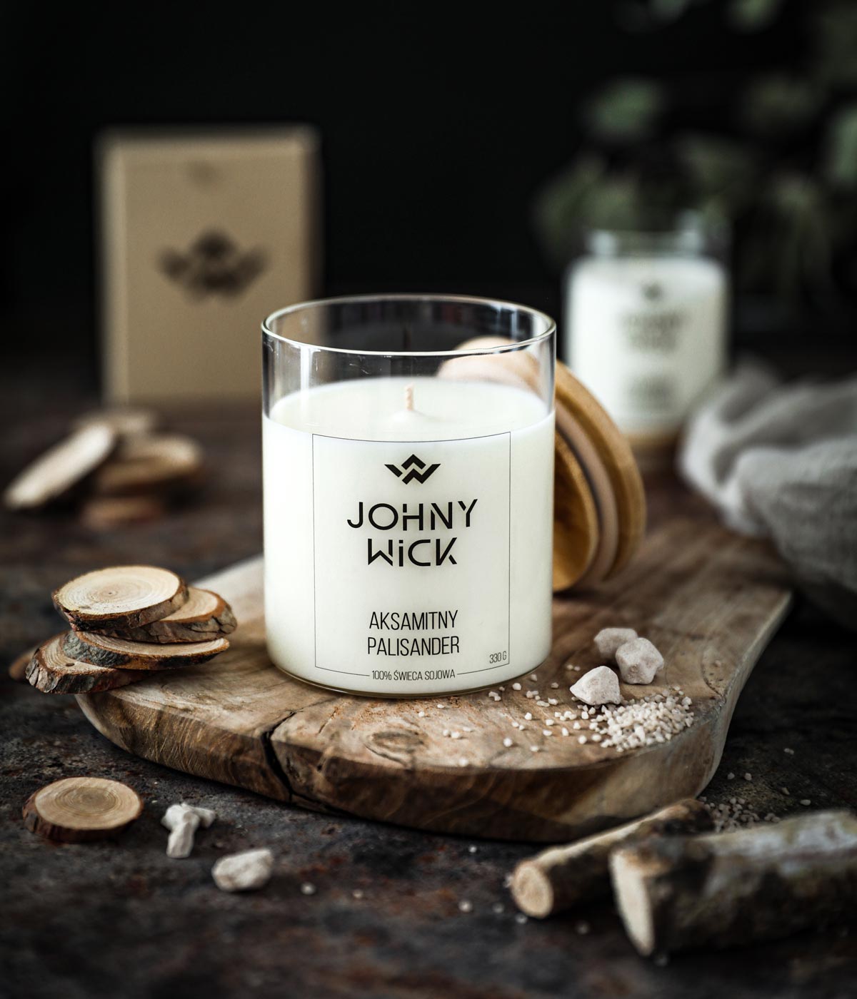 świeca zapachowa aksamitny palisander