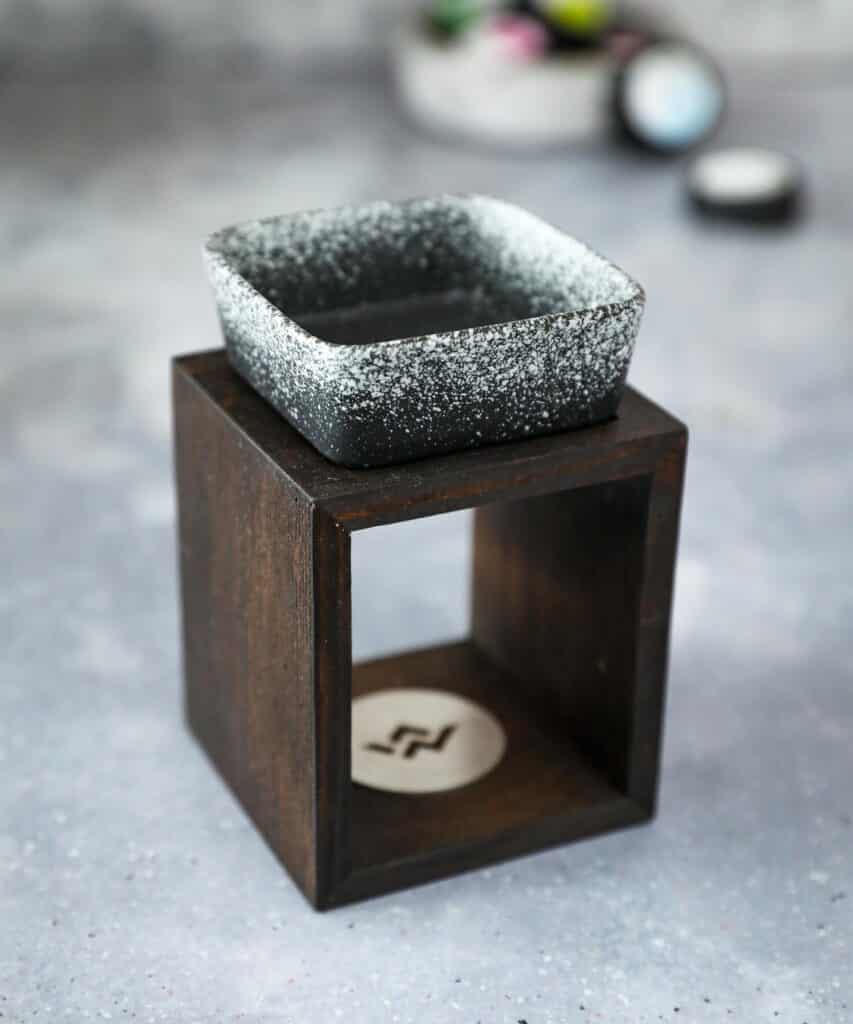 kominek drewniany do wosków zapachowych