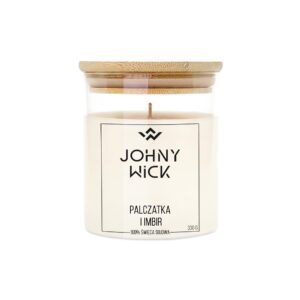 świeca sojowa zapachowa palczatka i imbir