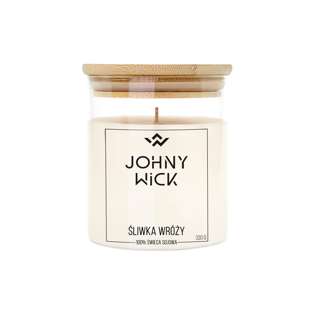 świeca sojowa zapachowa śliwka wróży