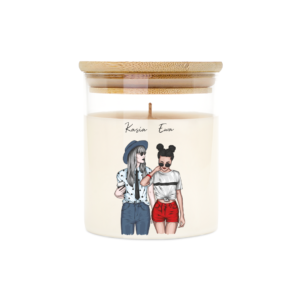 świeca zapachowa personalizowana dla przyjaciółki