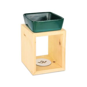 drewniany kominek do wosków zapachowych