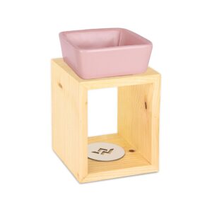 drewniany kominek do wosków zapachowych