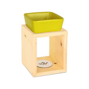 drewniany kominek do wosków zapachowych