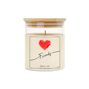 świeca personalizowana na prezent dla przyjaciela