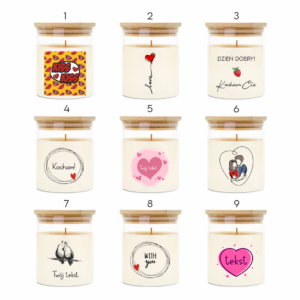 Świeca personalizowana miłosna