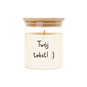 Świeca personalizowana z naturalnego wosku