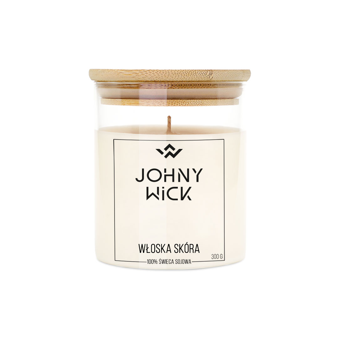 świeca sojowa włoska skóra